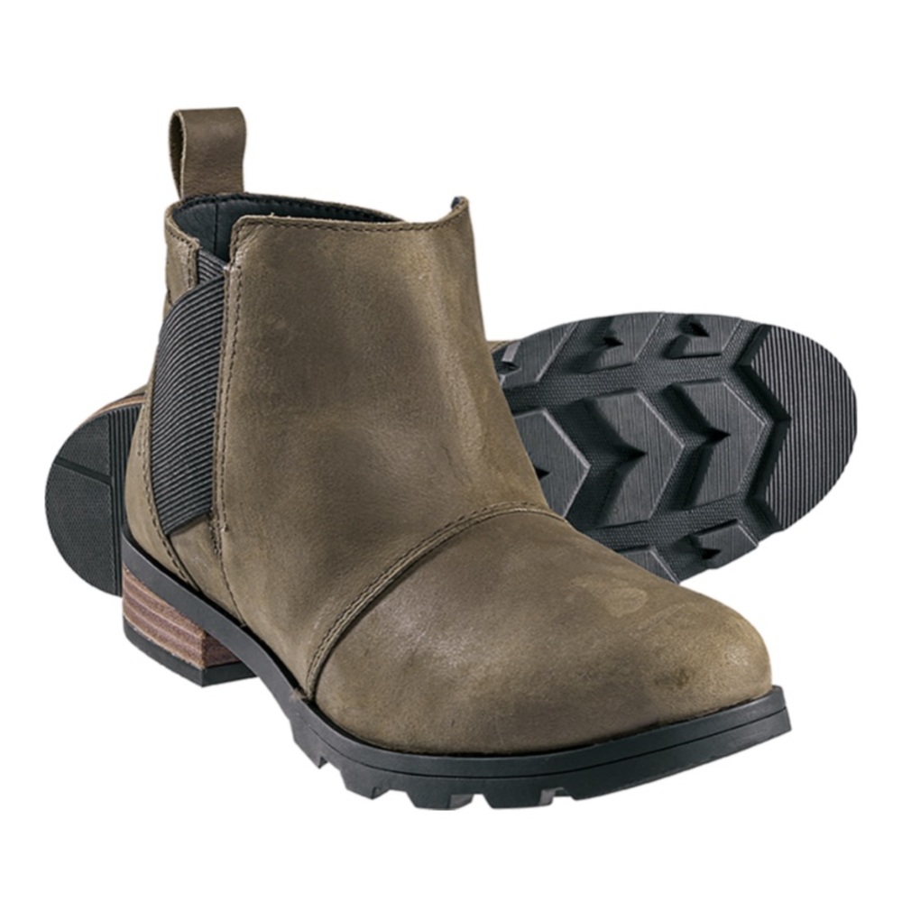 NWOT Sorel Emelie Chelsea Bootie Major/Black 8.5